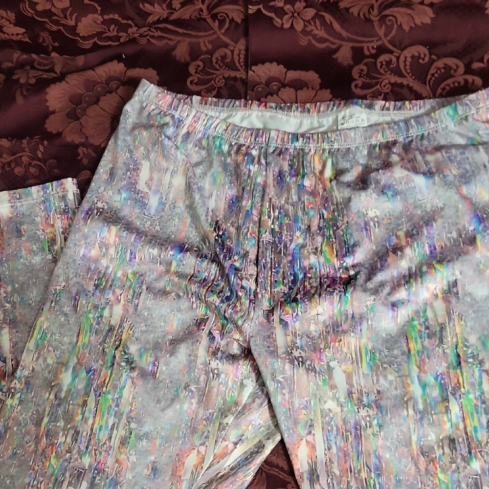Holographic Patterned Pants